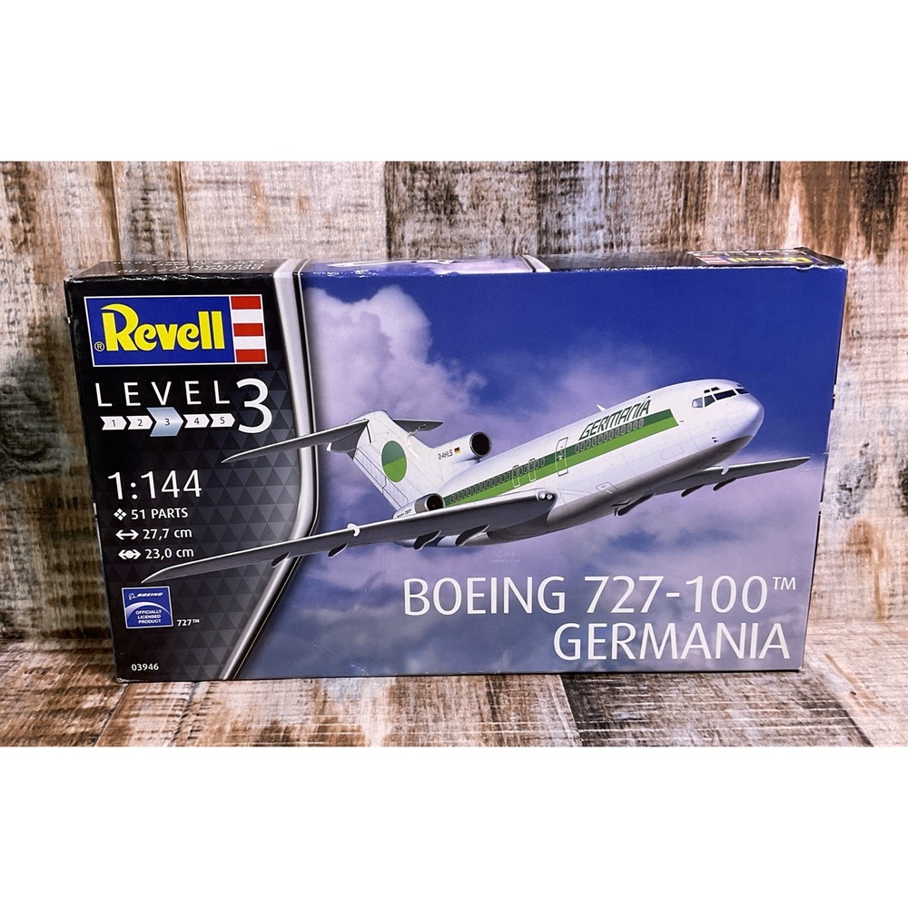 22-03946 REVELL 1:144 Scale BOEING 727-100 GERMANIA Plastic Model Kit *NEW*